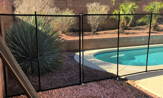 Pool fence installation